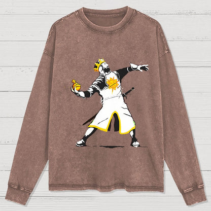 Holy Hand Grenade Washed Long Sleeve Tee