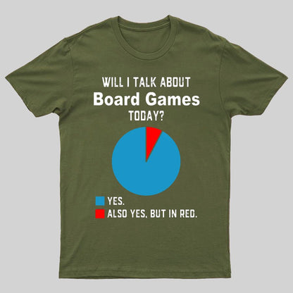 Will I Talk About Board Games Today Geeky T-Shirt