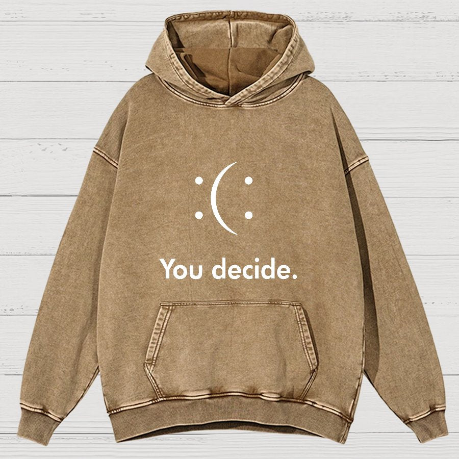 You Decide Vintage Distressed Hoodie