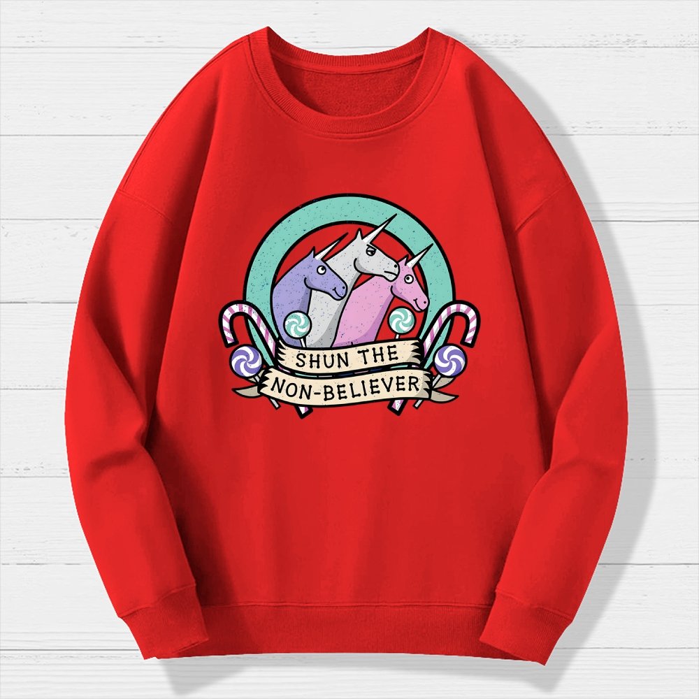 Shun the Non-Believer Geek Cotton Sweatshirt