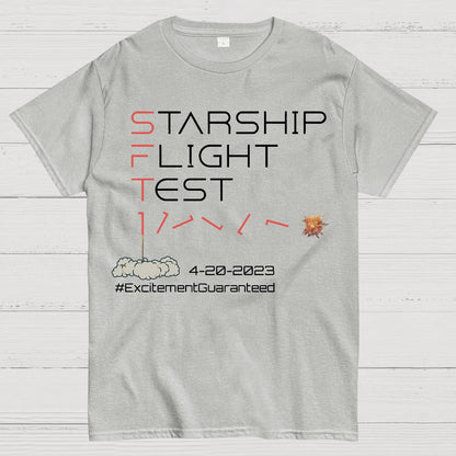 Starship Flight Test Milestone SFT1 Geek T-Shirt