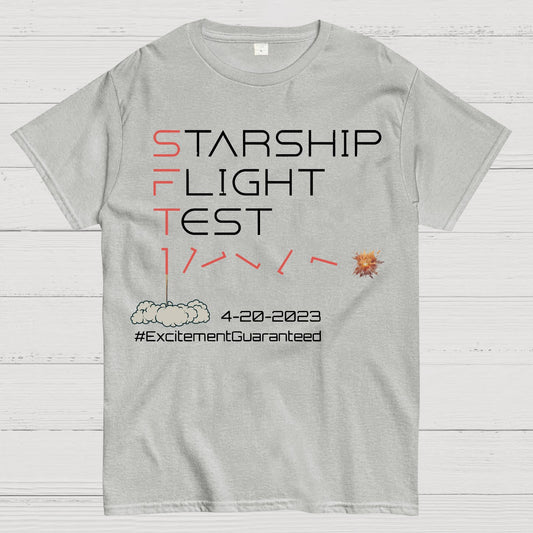 Starship Flight Test Milestone SFT1 Geek T-Shirt
