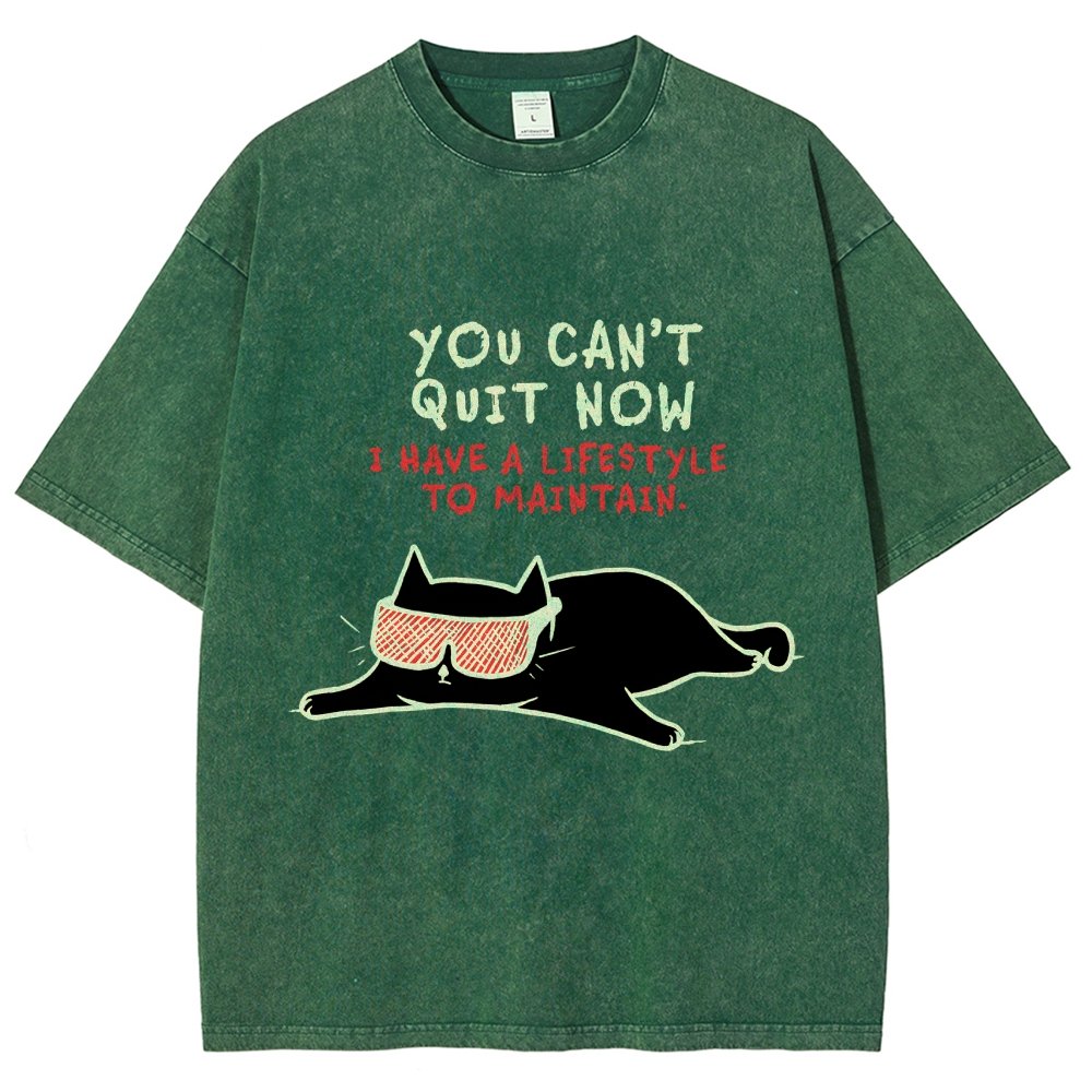 You Can't Quit Now Vintage Distressed T-shirt