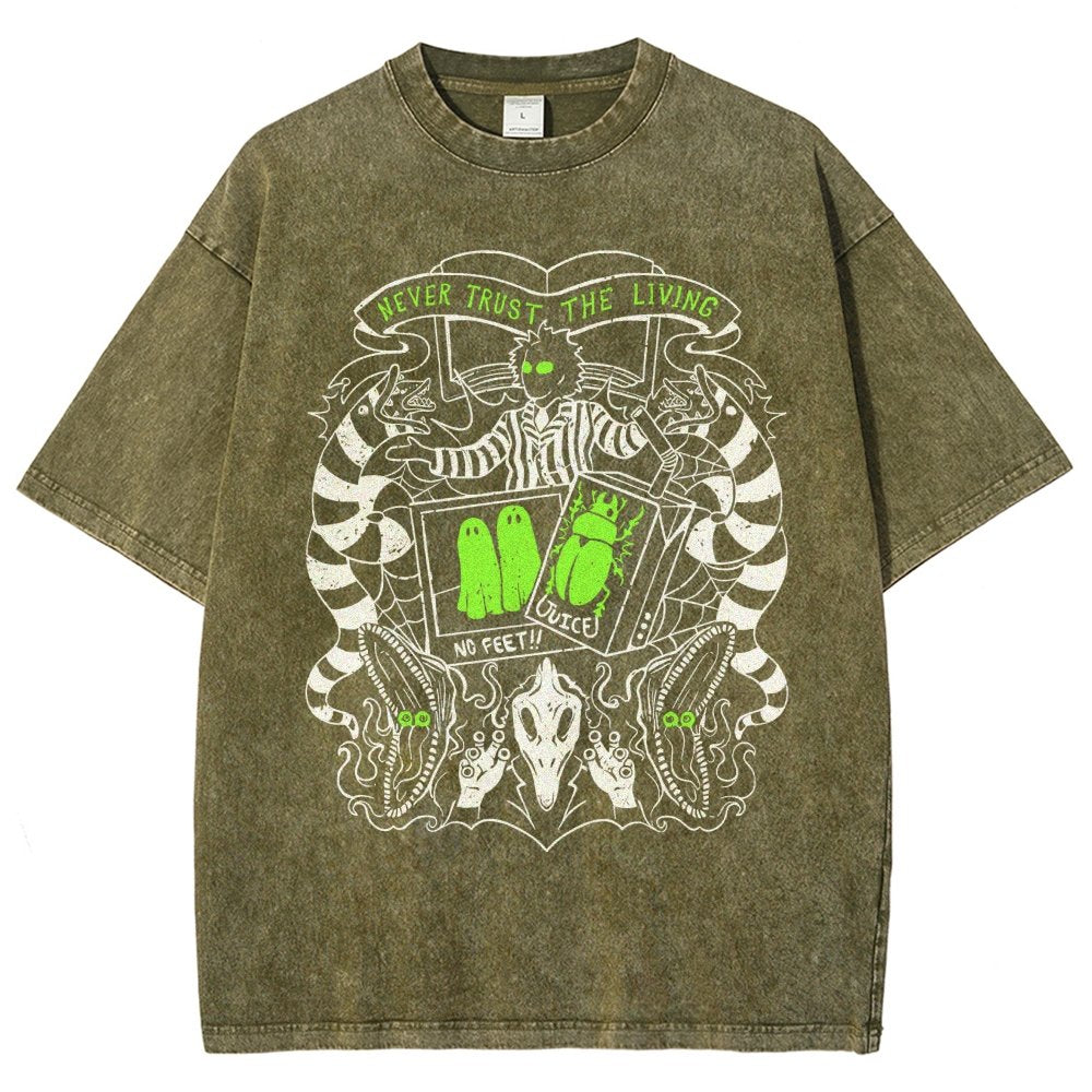 Never Trust the Living Vintage Distressed T-shirt