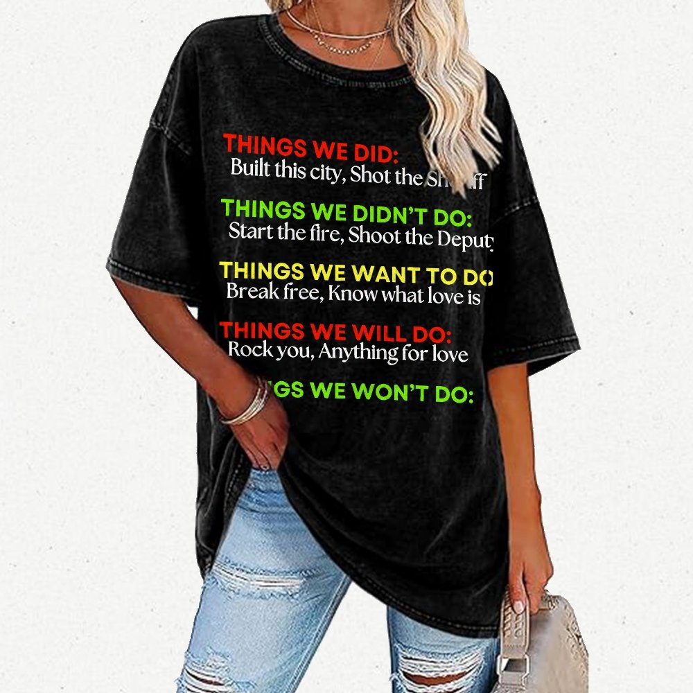 Things We Did... Vintage Distressed T-shirt