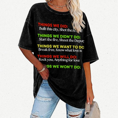 Things We Did... Vintage Distressed T-shirt