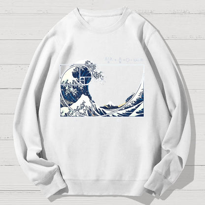 The Great Fibonacci Wave Science Geek Cotton Sweatshirt