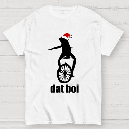 Christmas Here Comes Dat Boi Waddup Meme Geek T-Shirt