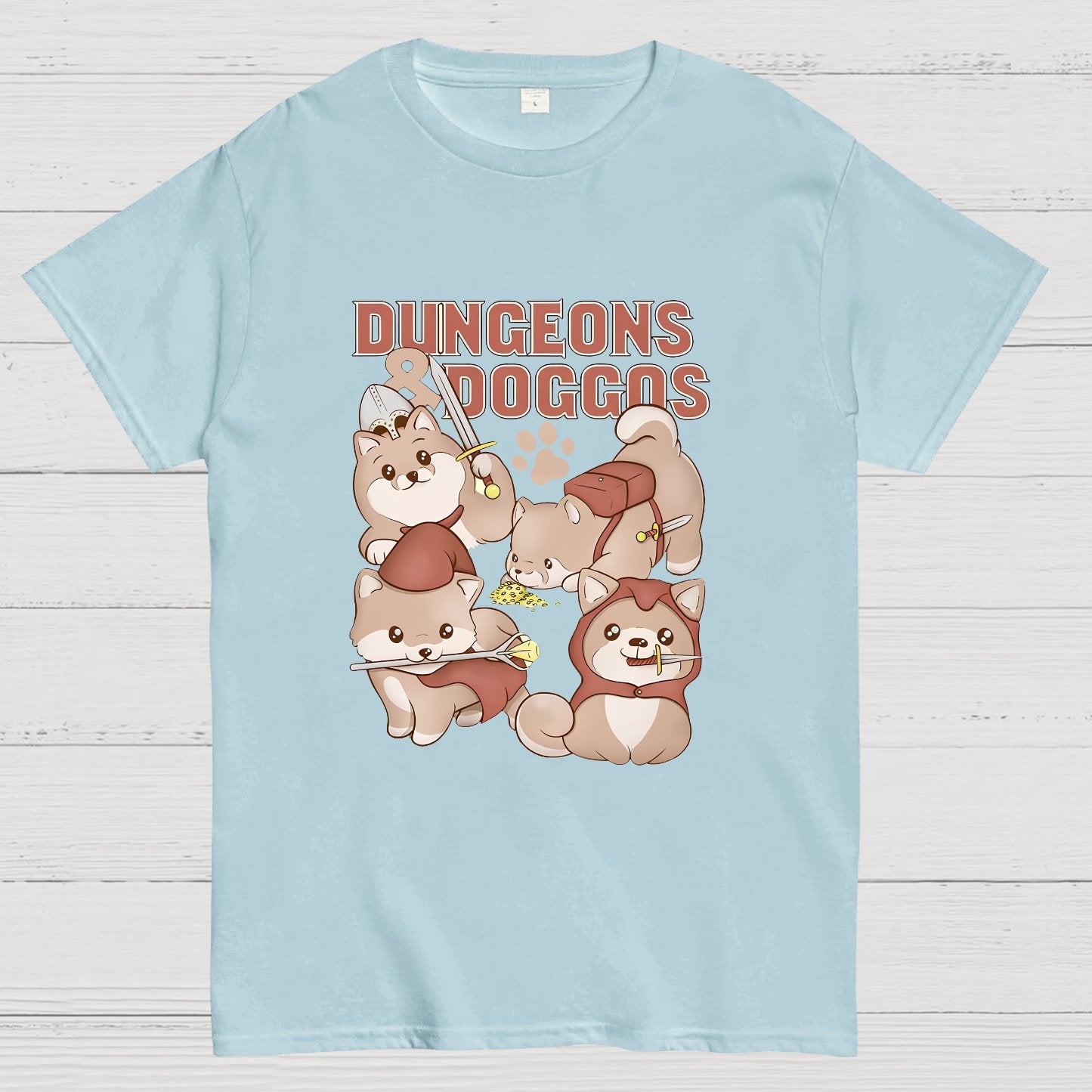 Dungeons And Doggos Nerdy T-Shirt