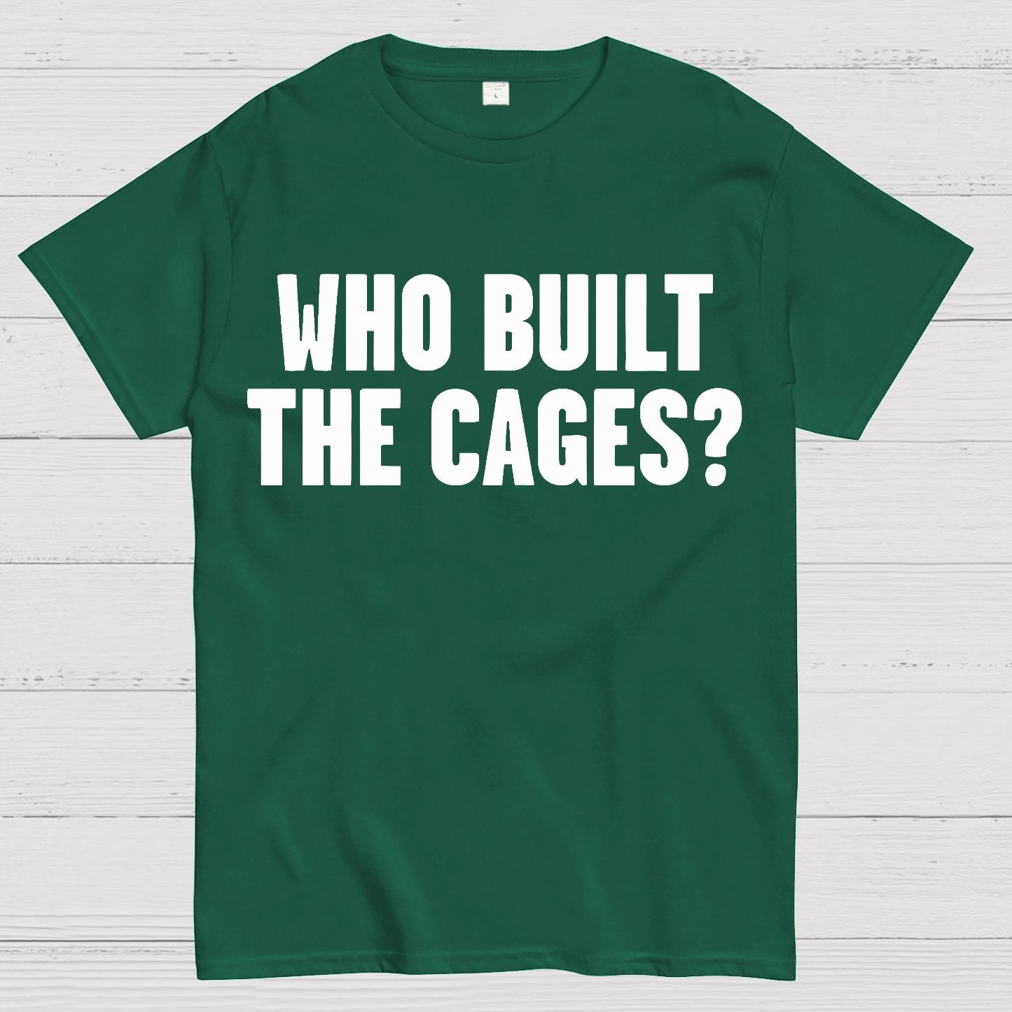 Who Built The Cage? Geek T-Shirt