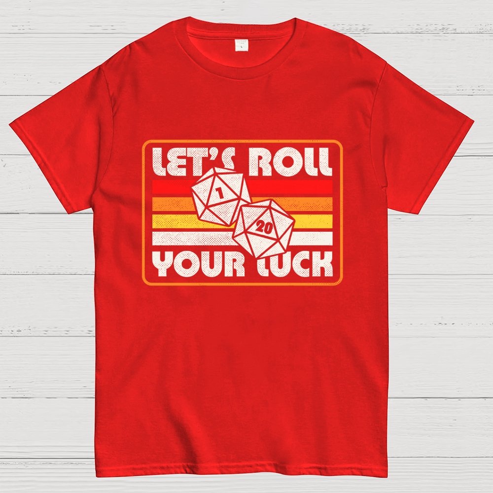 RPG Vintage Roll For Luck Geek T-Shirt