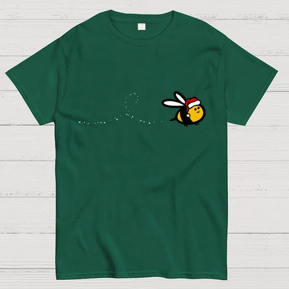 Minimal Christmas Bee Geek T-Shirt