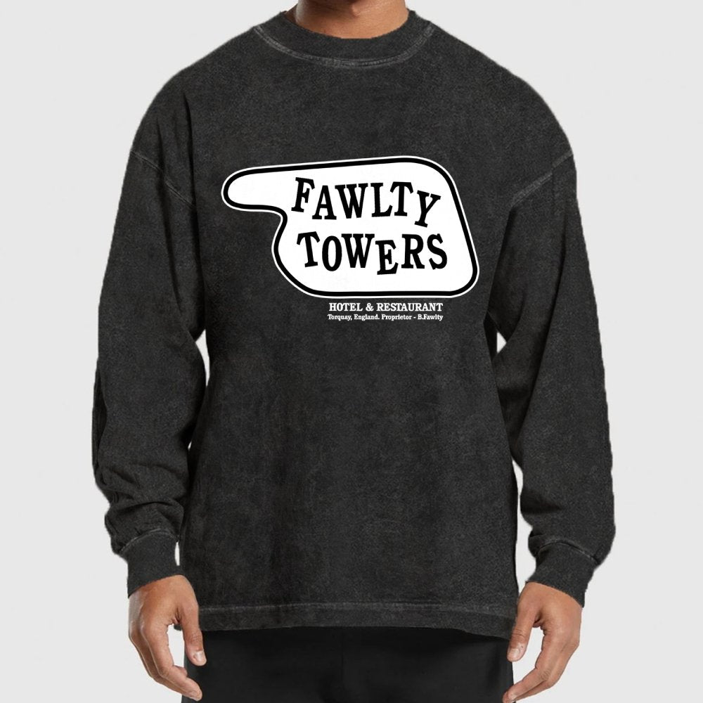 Don’t Mention The War  Washed Long Sleeve Tee