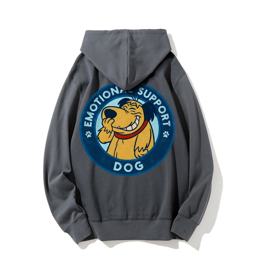 Dog Support Or Not? Printed Back Unisex Cotton Hoodie
