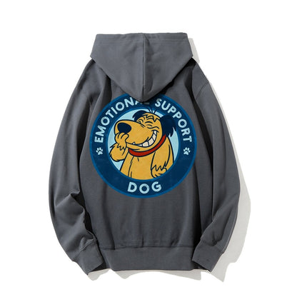 Dog Support Or Not? Printed Back Unisex Cotton Hoodie