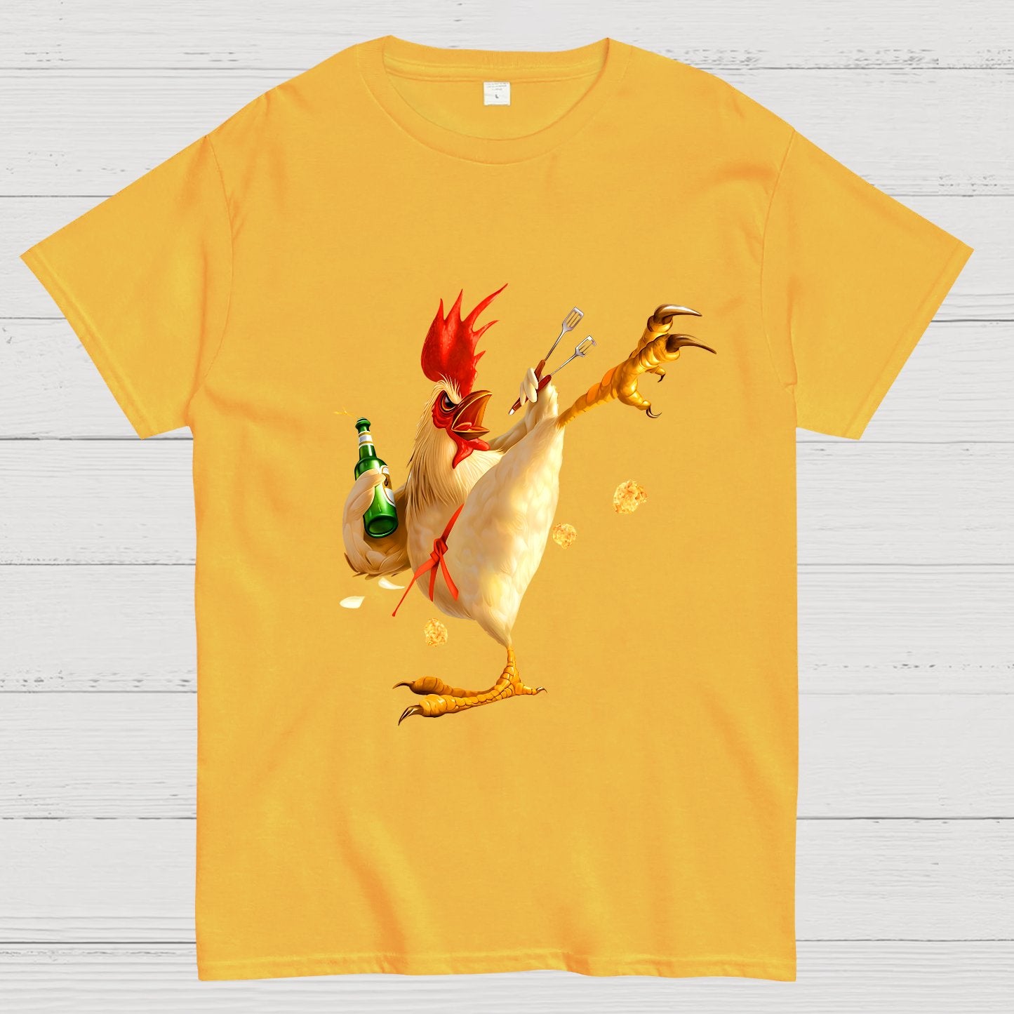 Fighting Chickens Funny Geek T-Shirt