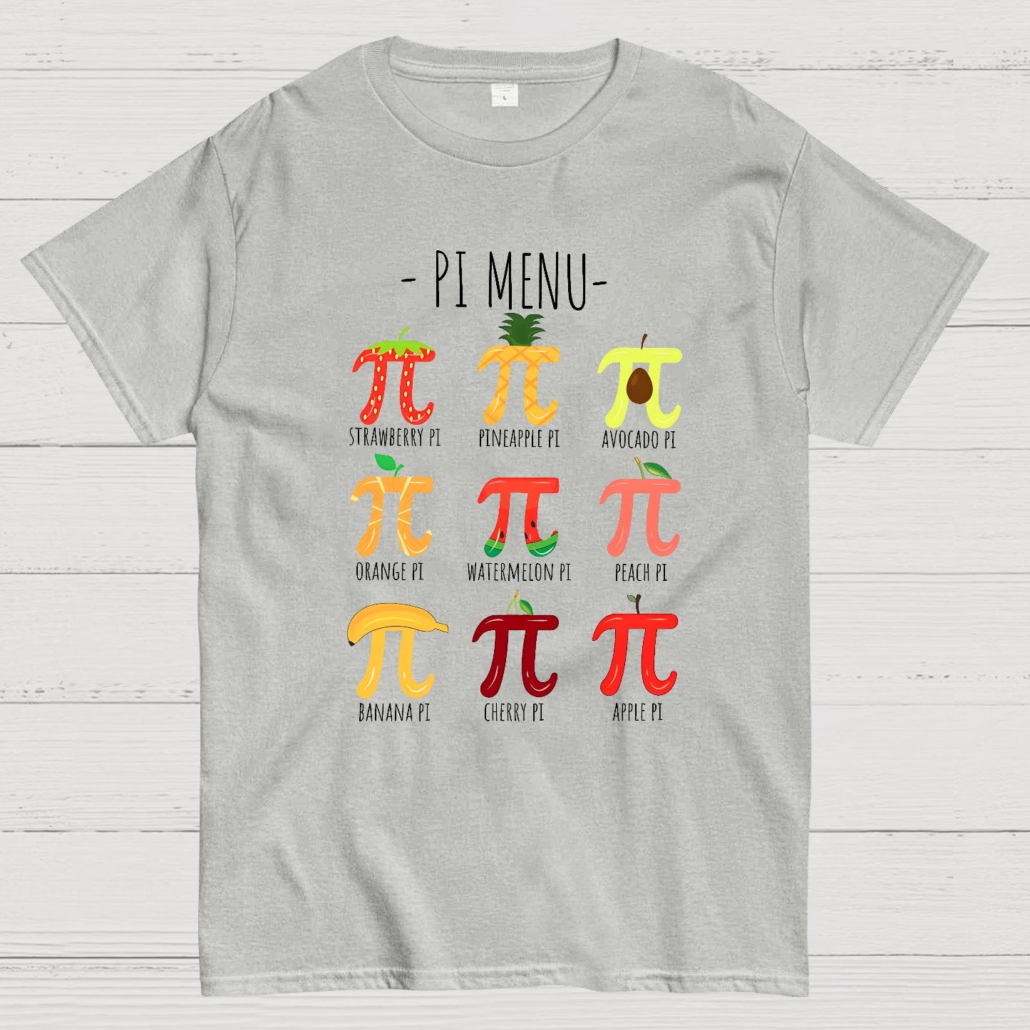 Pi Menu Math Teacher Nerd T-Shirt