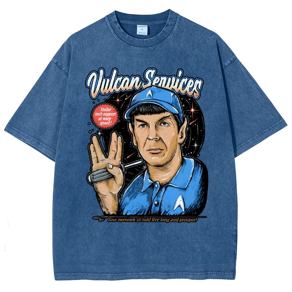 Cosmic services Vintage Distressed T-shirt