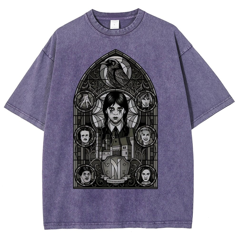 Stained Glass of Outcasts Vintage Distressed T-shirt