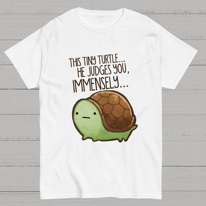 This turtle.. he judges you. Essential Geeky T-Shirt