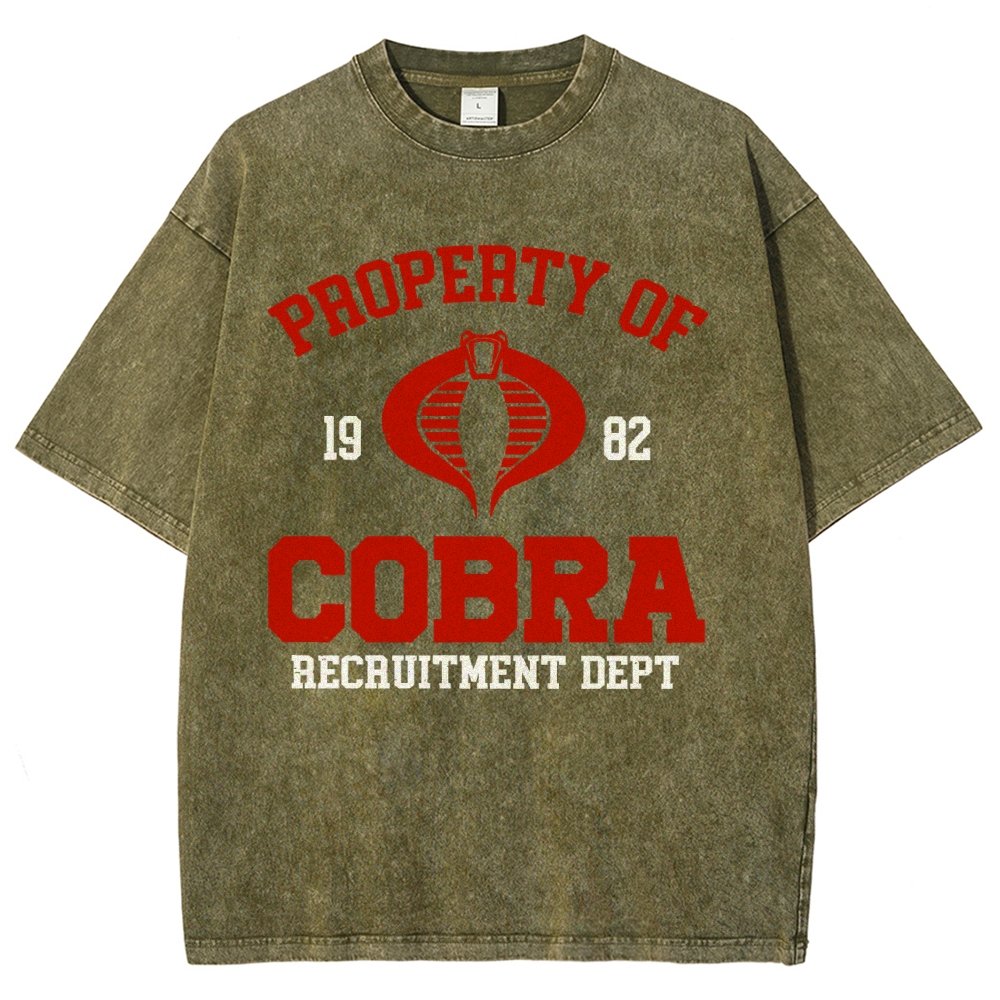 Property of cobra Vintage Distressed T-shirt