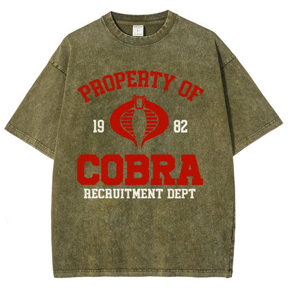 Property of cobra Vintage Distressed T-shirt