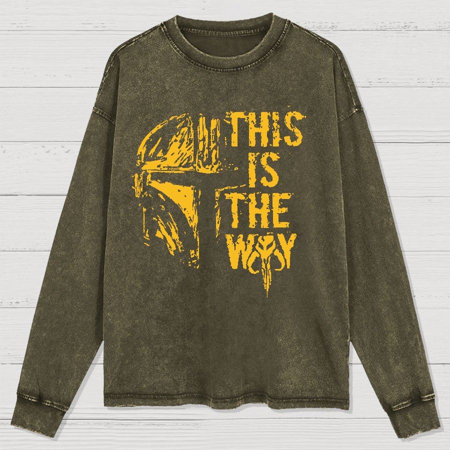 This Is The Style Washed Long Sleeve Tee