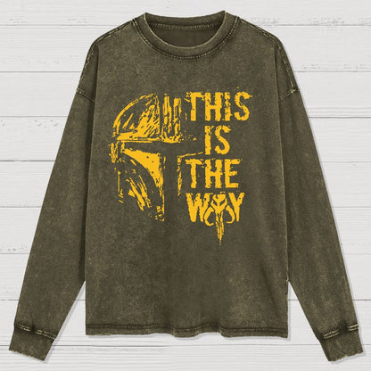 This Is The Style Washed Long Sleeve Tee