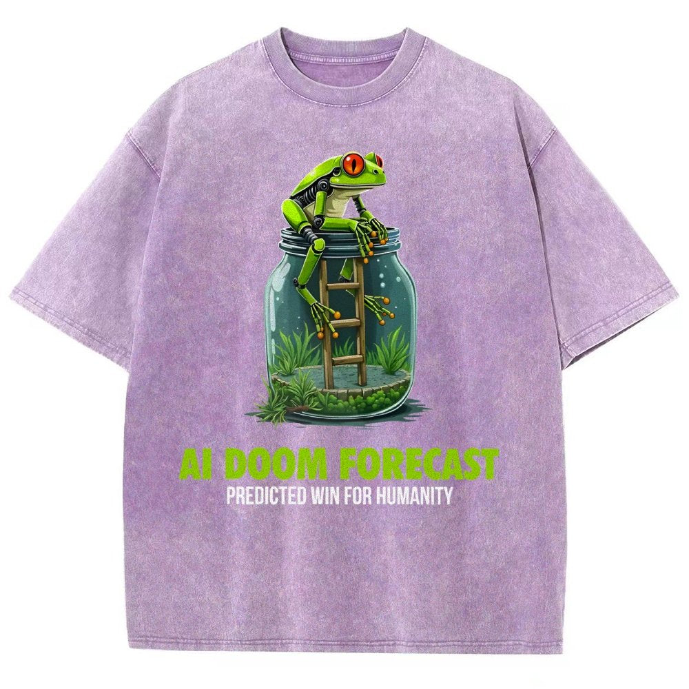 Doom Predicted Win for Humanity Vintage Distressed T-shirt