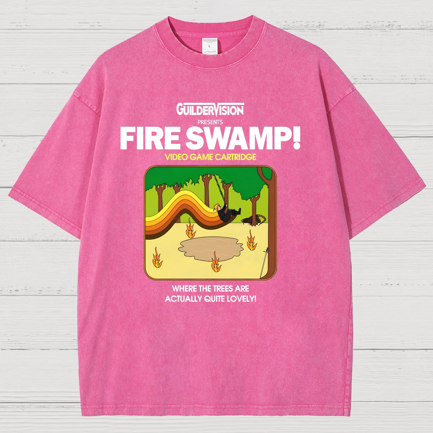 Retro Blazing Marsh Vintage Distressed T-shirt