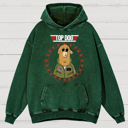Top Dog!Vintage Distressed Hoodie