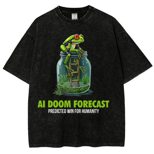 Doom Predicted Win for Humanity Vintage Distressed T-shirt