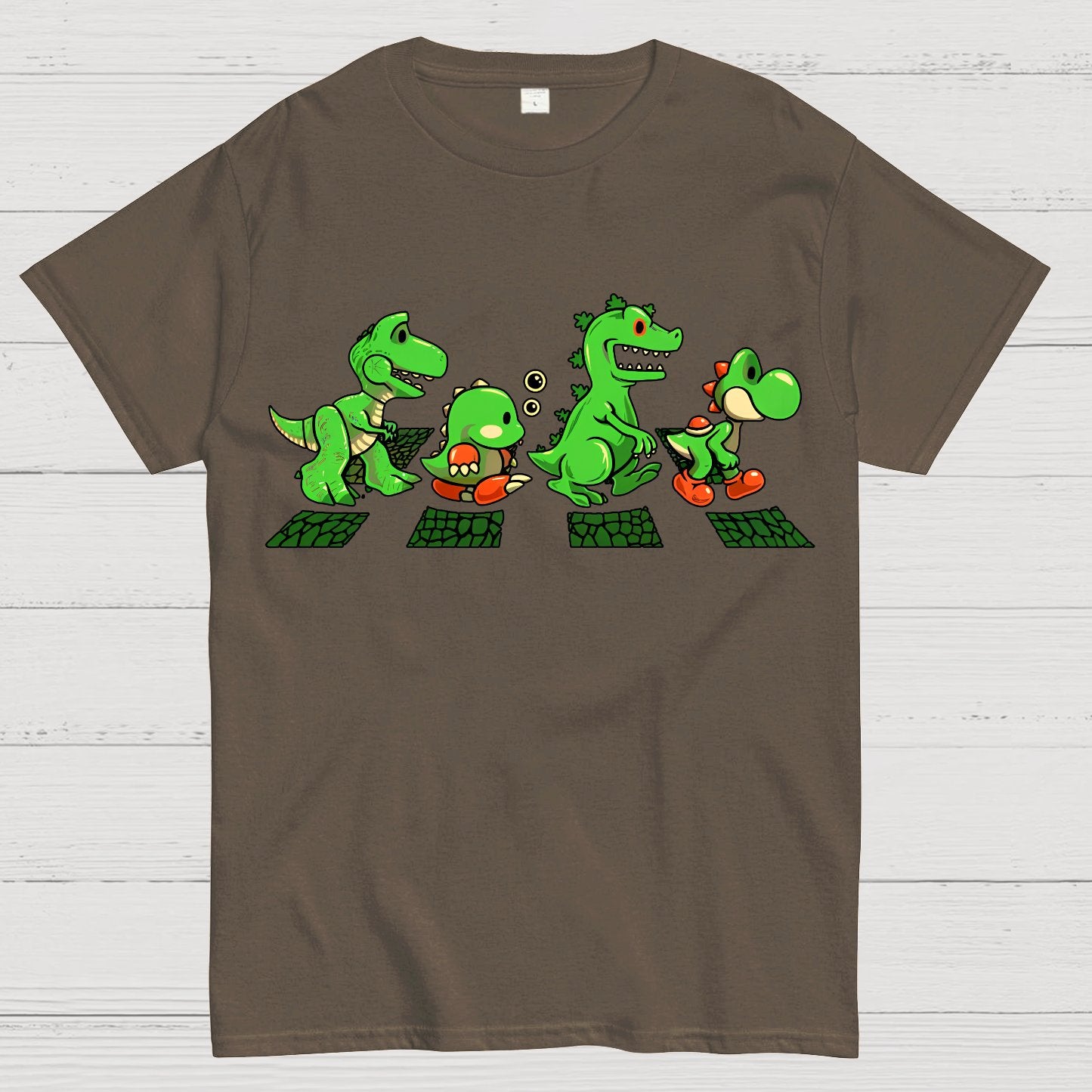 Green Scaly Road Geek T-Shirt