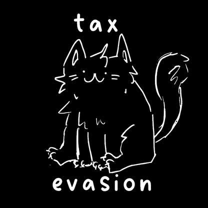 Tax Evasion Cat Geek T-Shirt