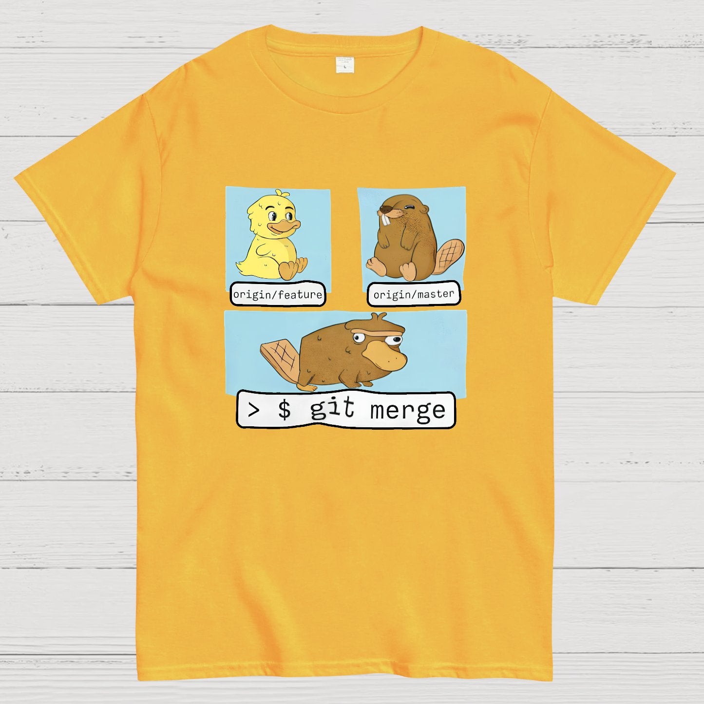 Git Merge Programmer Geeky T-Shirt