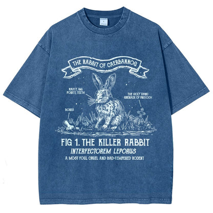 The Rabbit of Mysterious Place Vintage Distressed T-shirt