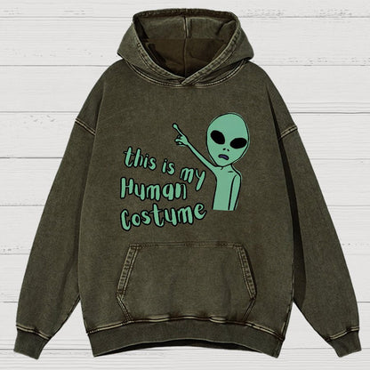 This is my Human Costume Vintage Distressed Hoodie