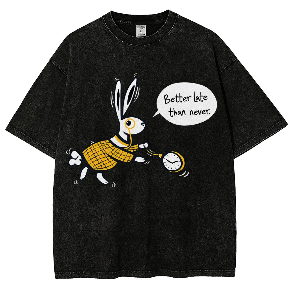 Better Late Than Never Vintage Distressed T-shirt