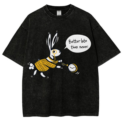Better Late Than Never Vintage Distressed T-shirt