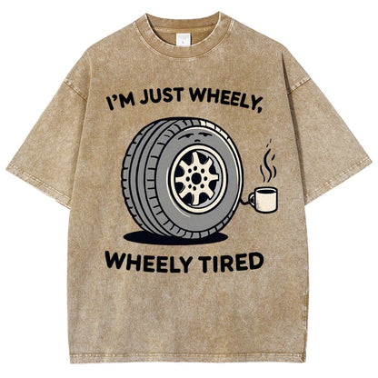 Wheely, Wheely Tired Vintage Distressed T-shirt