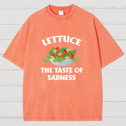 Lettuce The Taste Of Sadness Vintage Distressed T-shirt