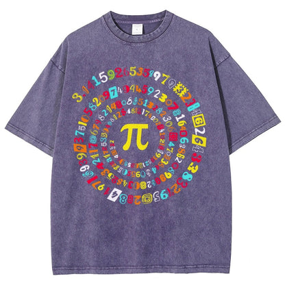 Happy Pi Day Vintage Distressed T-shirt