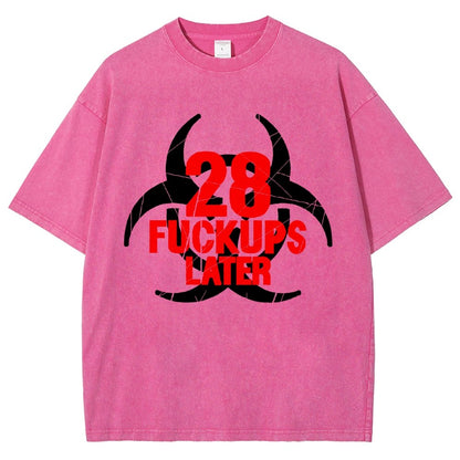 28 Fuckups Later Vintage Distressed T-shirt 2508000875