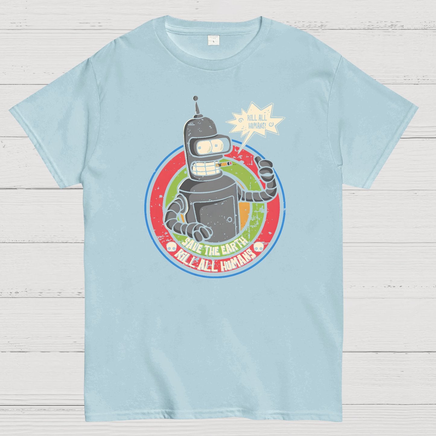 Save The Earth And Kill All Humans Nerdy T-Shirt