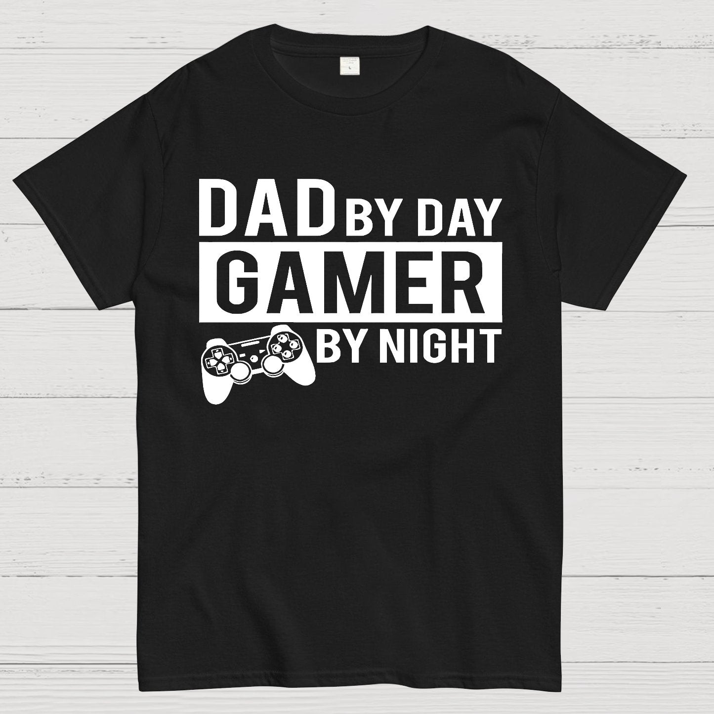 Dad By Day Gamer By Night Geek T-Shirt
