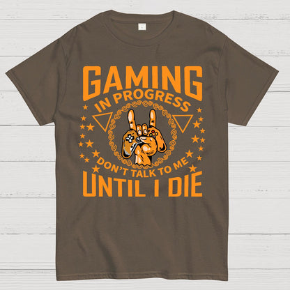 Don't talk to me while the game is going on Geek T-Shirt