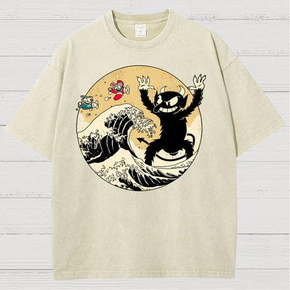 The Great Retro Game Battle Vintage Distressed T-shirt