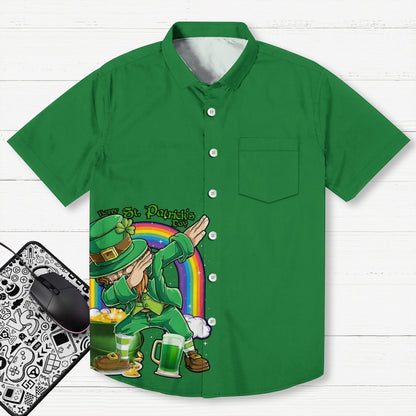 St. Patrick's Day Art Print Geek Hawaiian Shirt