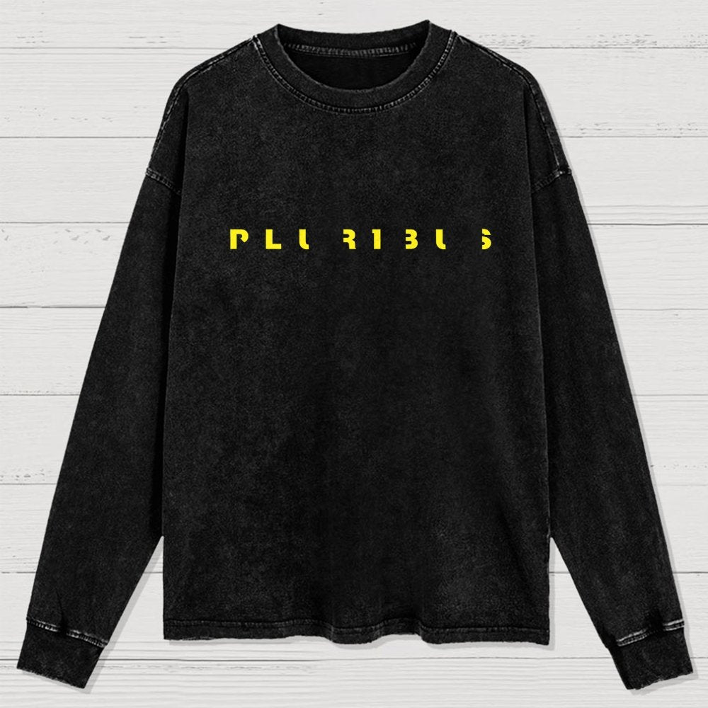 Pluribus Mysterious Creature Minimal Washed Long Sleeve Tee