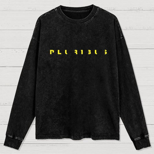 Pluribus Mysterious Creature Minimal Washed Long Sleeve Tee